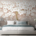 Wall murals Elegant White Flowers in Elegant Vase