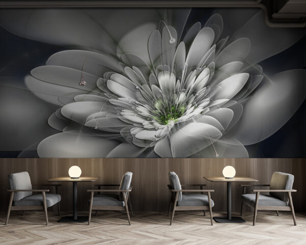 White flower with green center u36925piz137 600x480 - White flower with green center - tegory