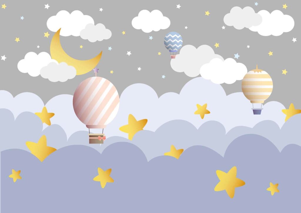 Group of hot air balloons in the sky Group of hot air balloons in the sky