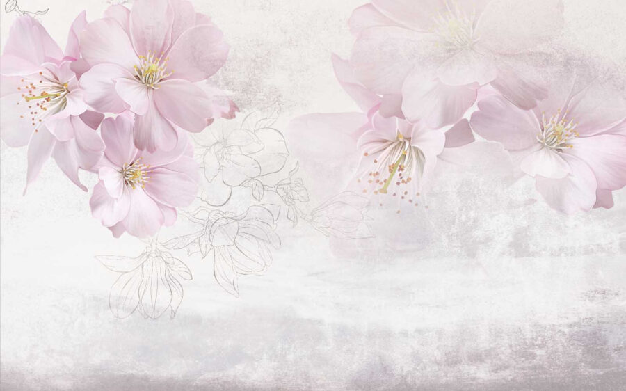 Delicate blossoms dancing in the breeze Delicate blossoms dancing in the breeze
