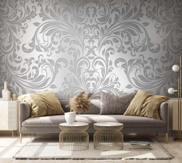 White and grey wallpaper u36211pig2 600x540 - White and grey wallpaper
