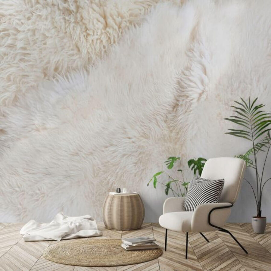 Wall murals Soft and cozy texture abundance