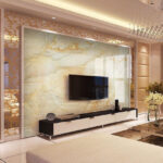 Wall murals Elegant marble texture in soft hues