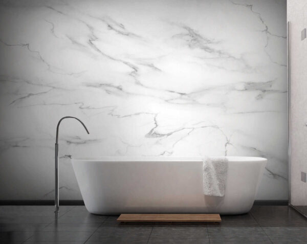 White marble with black veins White marble with black veins