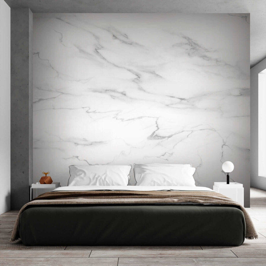White marble with black veins