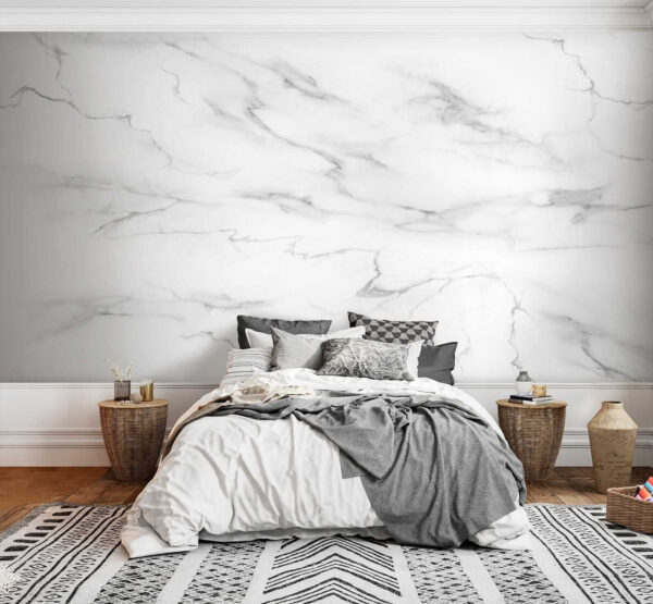 White marble with black veins White marble with black veins