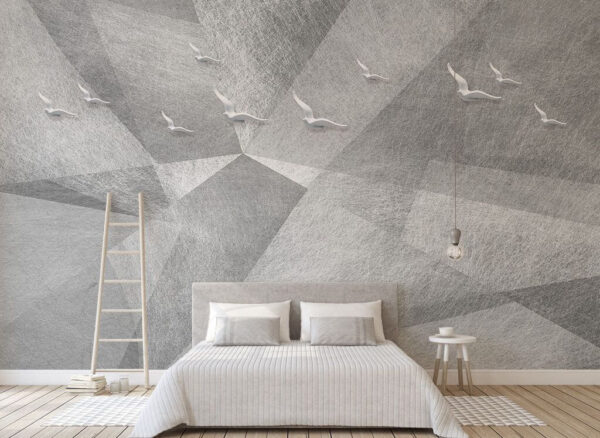Wall murals Group of birds flying in the sky (SKU: u33479) Wall murals Wall murals Group of birds flying in the sky (SKU: u33479)