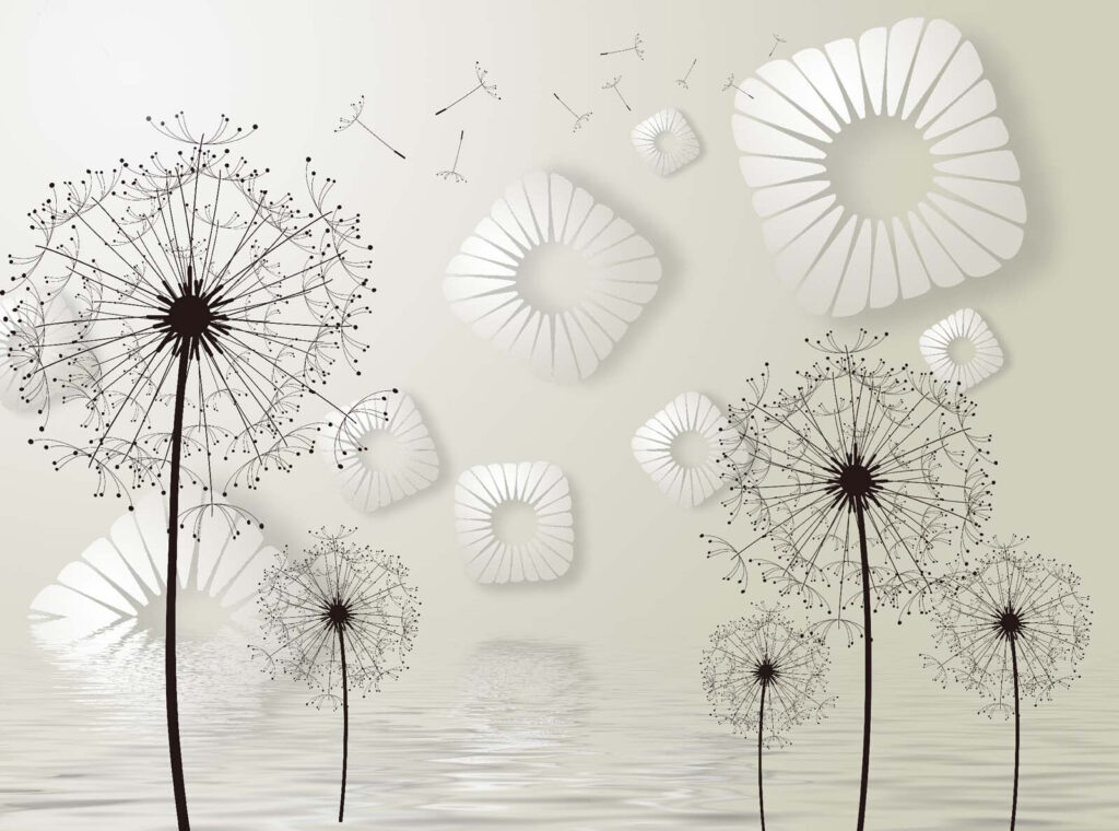 White flowers with black dots White flowers with black dots