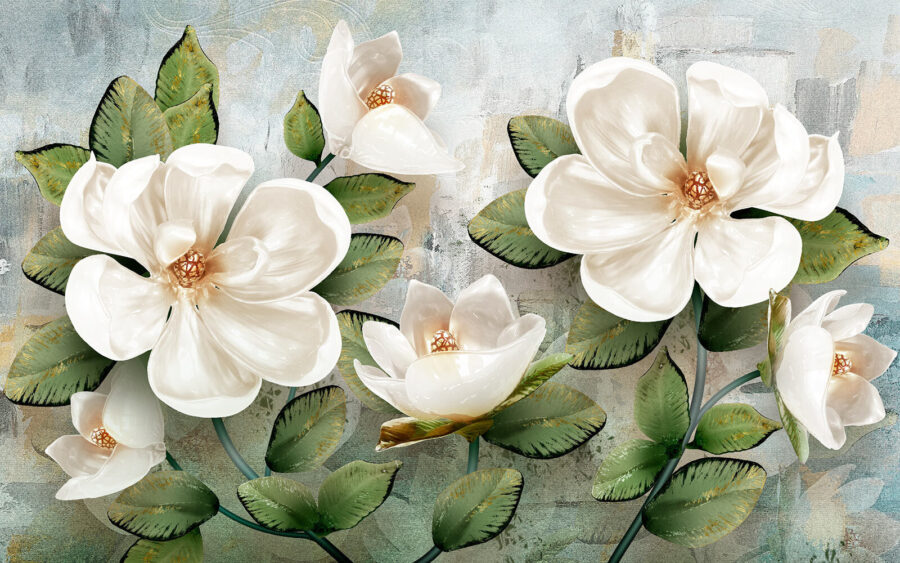 Delicate blossoms in soft hues