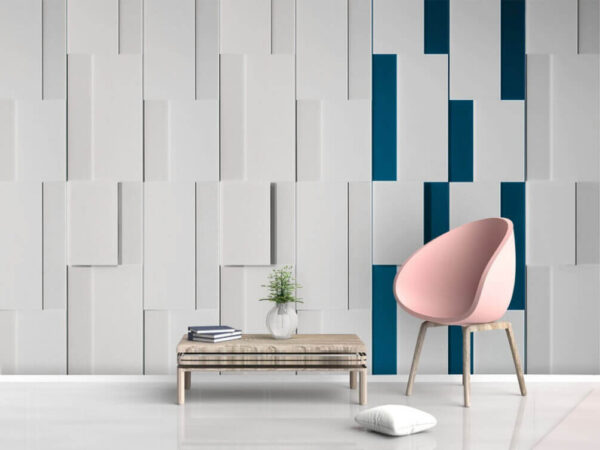 White rectangular object with blue lines White rectangular object with blue lines