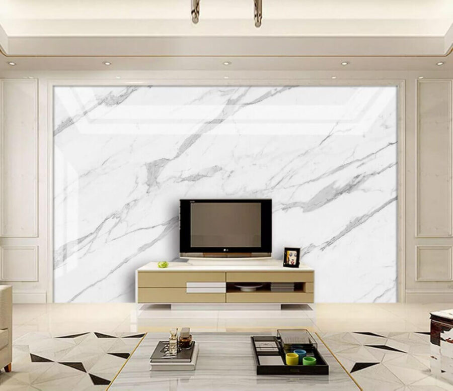White marble with black veins