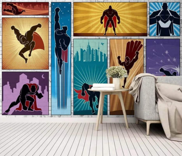 Collection of superhero posters Collection of superhero posters