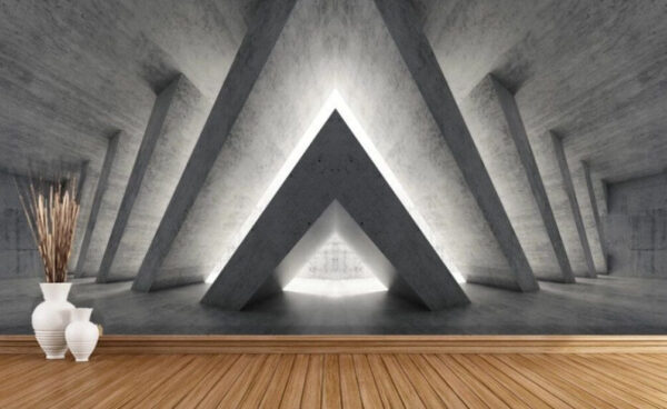 Room with a triangular structure Room with a triangular structure