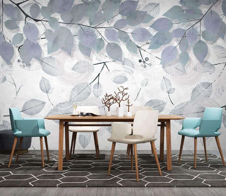 Soft foliage on a muted backdrop