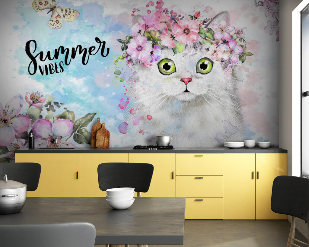 Cat with flowers on its head u30547pik83 1024x819 - Cat with flowers on its head - tegory