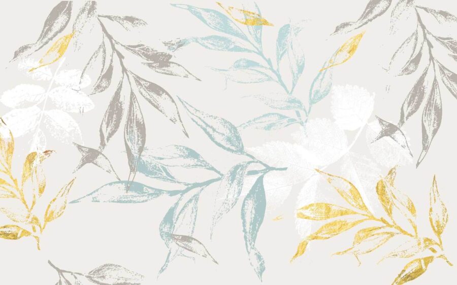 Delicate leaves in soft hues