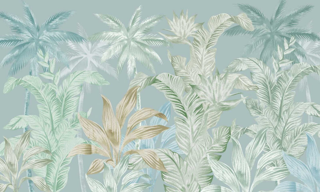 Wallpaper with palm trees Wallpaper with palm trees