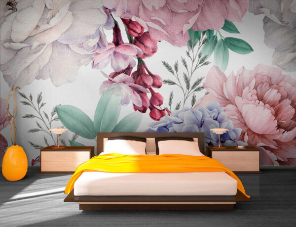 Colorful floral elegance in bloom Colorful floral elegance in bloom