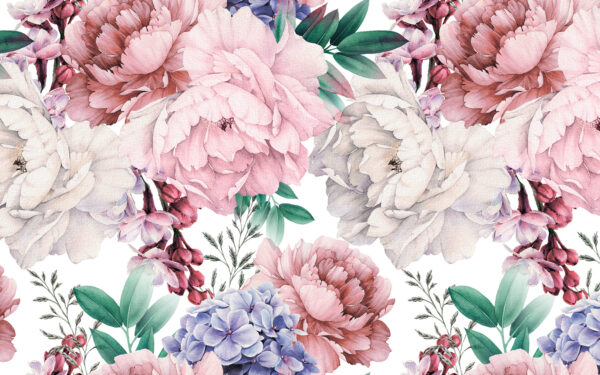Colorful floral elegance in bloom Colorful floral elegance in bloom