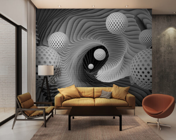 A black and white swirly swirl A black and white swirly swirl