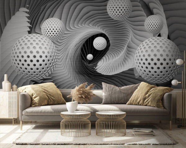 A black and white swirly swirl A black and white swirly swirl