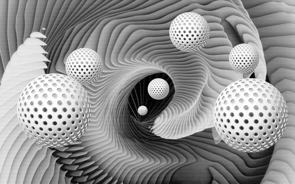 A black and white swirly swirl A black and white swirly swirl