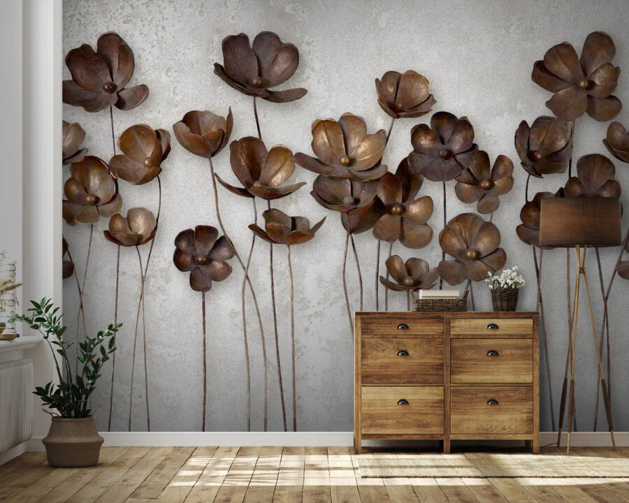 Group of brown flowers