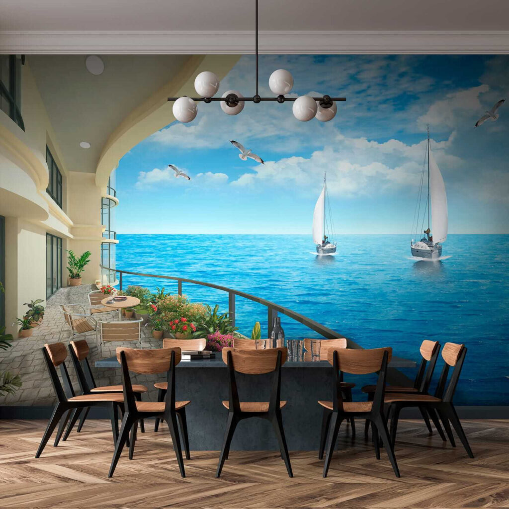 Balcony with a view of the ocean and boats u24942pik1 1024x1024 - Balcony with a view of the ocean and boats - tegory
