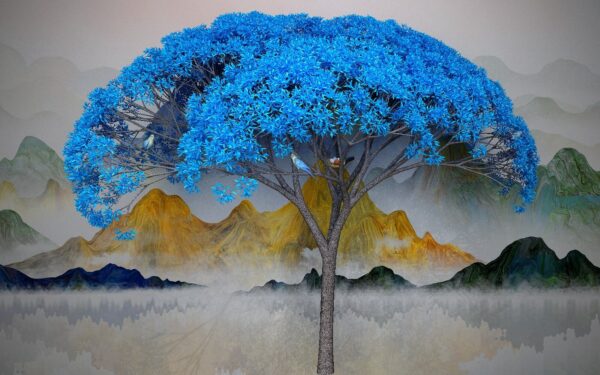 Tree with blue leaves u24717p 600x375 - Tree with blue leaves - tegory