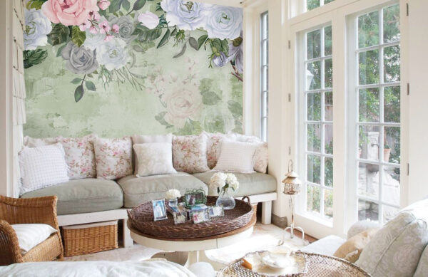 Delicate blooms in soft pastel hues Delicate blooms in soft pastel hues
