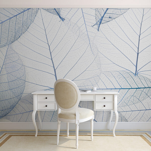 Wall mural Wall mural A group of blue leaves (SKU: u24439v1)