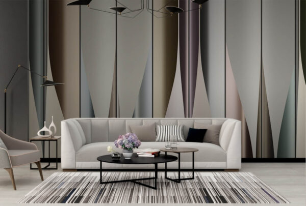 Elegant waves of muted colors Elegant waves of muted colors