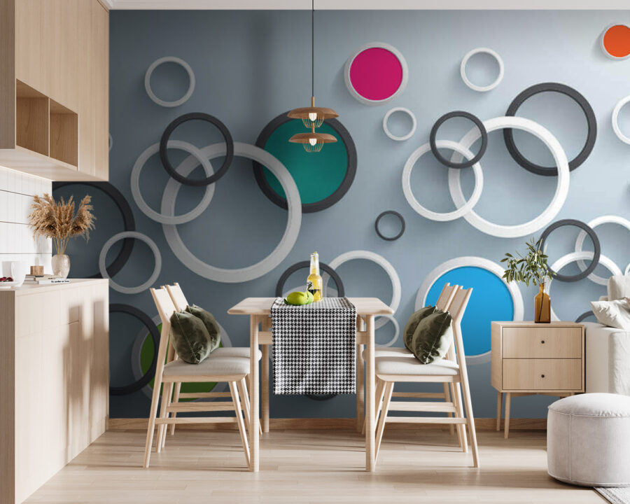 Group of colorful circles