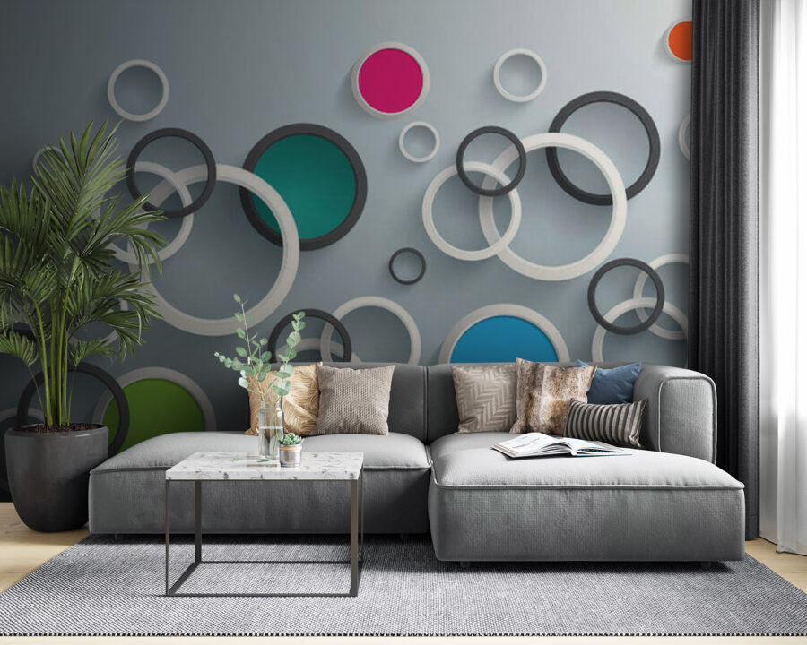 Group of colorful circles