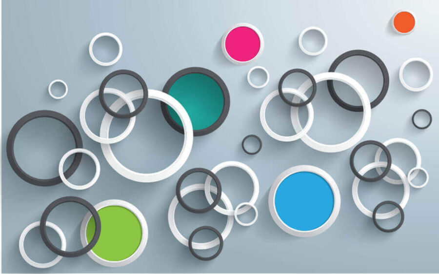Group of colorful circles