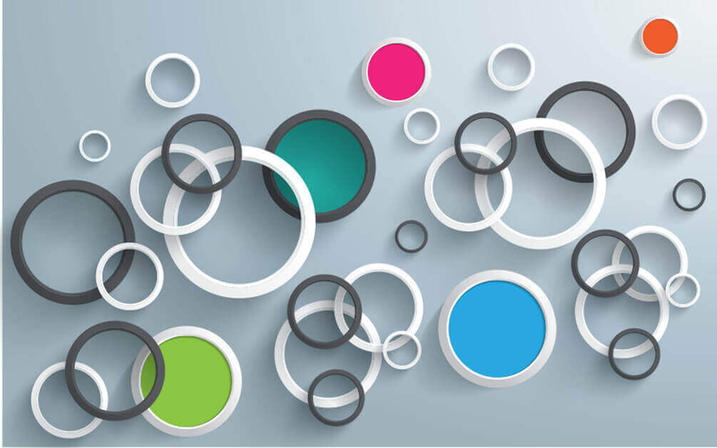 Group of colorful circles Group of colorful circles