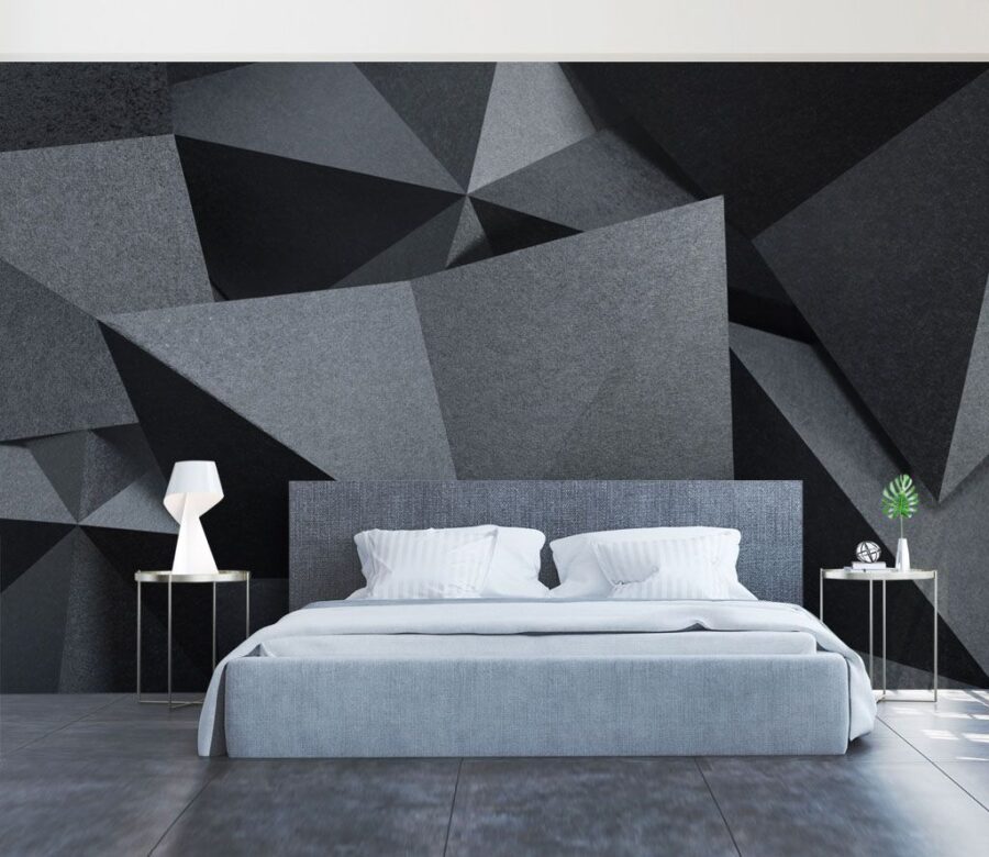 Group of black and grey triangles