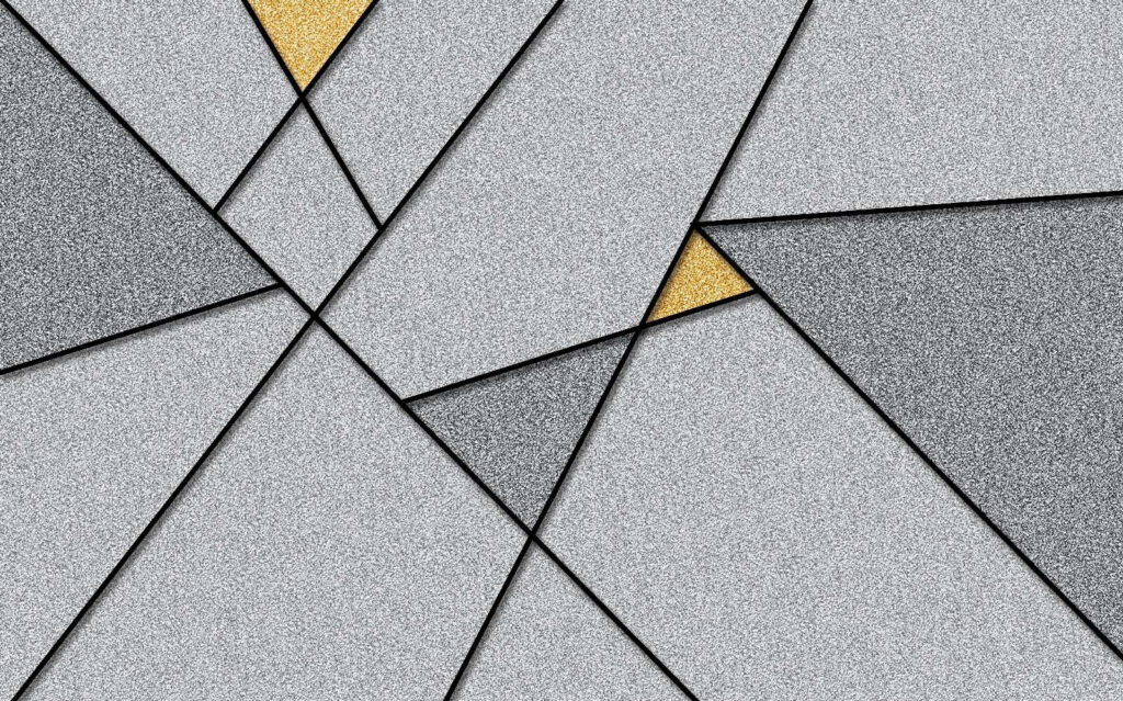 Grey and yellow triangle Grey and yellow triangle