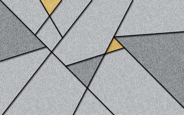 Grey and yellow triangle Grey and yellow triangle