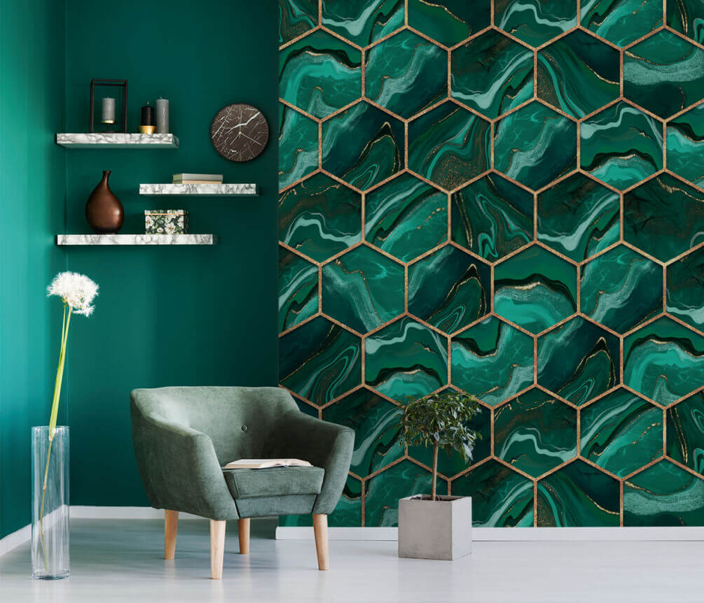 Vibrant hexagonal marble pattern design u20398pig1m - Vibrant hexagonal marble pattern design - tegory