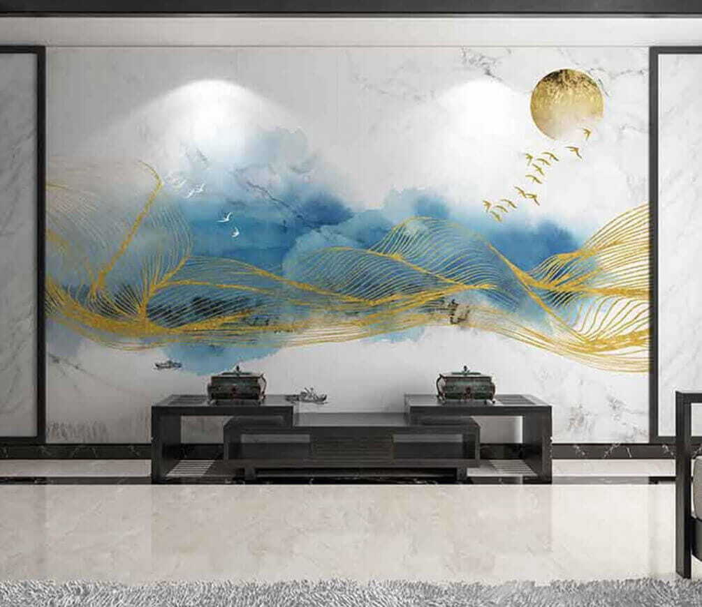 Painting of waves and birds u18942pih1m - Painting of waves and birds - tegory