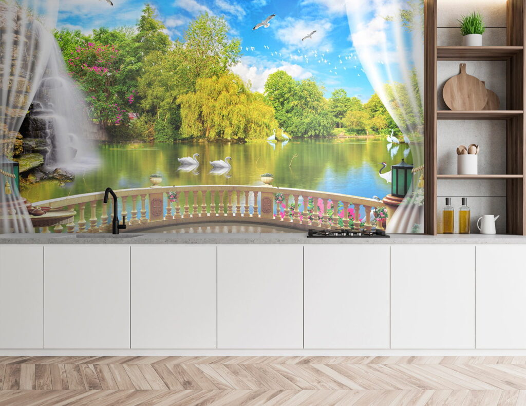 u18753pik4 1024x791 - View of a pond with birds and trees - tegory