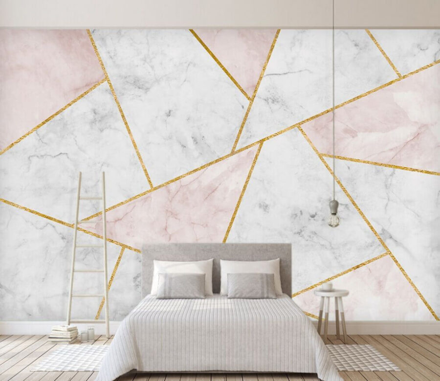 Abstract marble pattern with soft hues