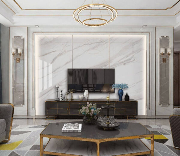 White marble with brown veins White marble with brown veins
