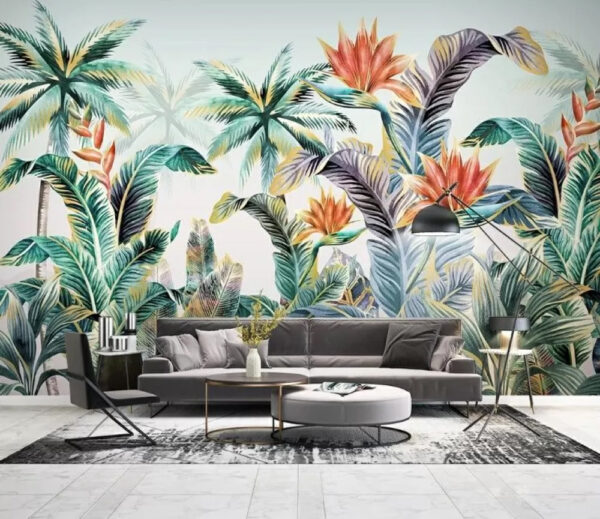 Colorful tropical plants and flowers Colorful tropical plants and flowers