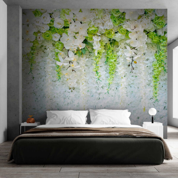 Wall of flowers and vines Wall of flowers and vines