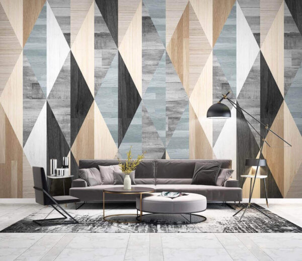 Pattern of wood and diamond shapes Pattern of wood and diamond shapes