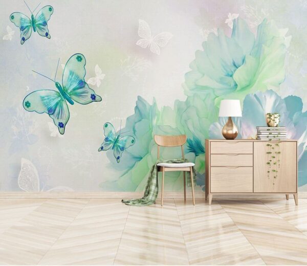 Butterflies on a white background Butterflies on a white background
