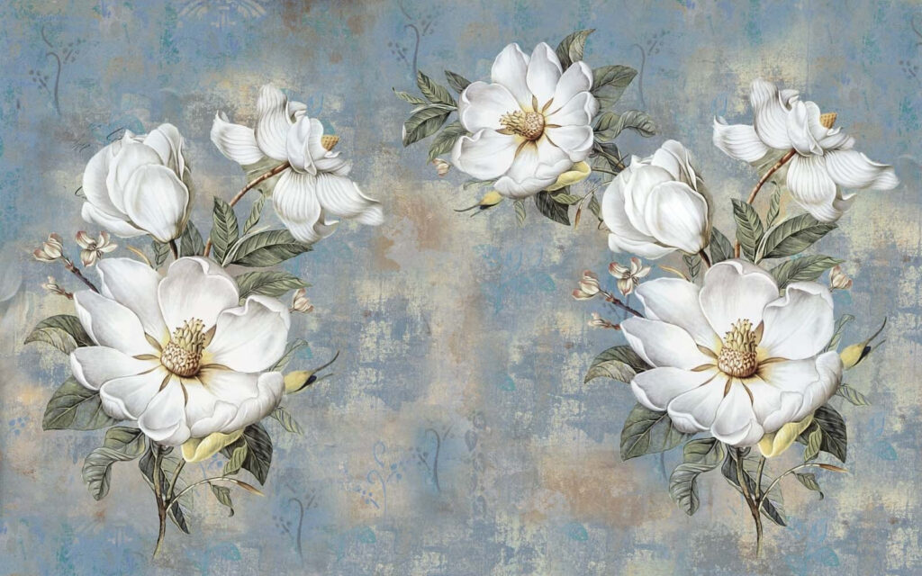 Group of white flowers Group of white flowers