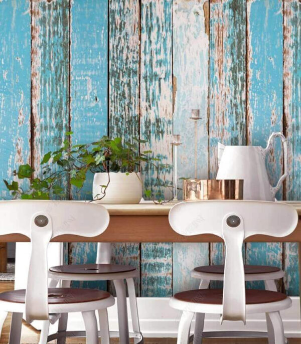 Blue and white wood planks Blue and white wood planks